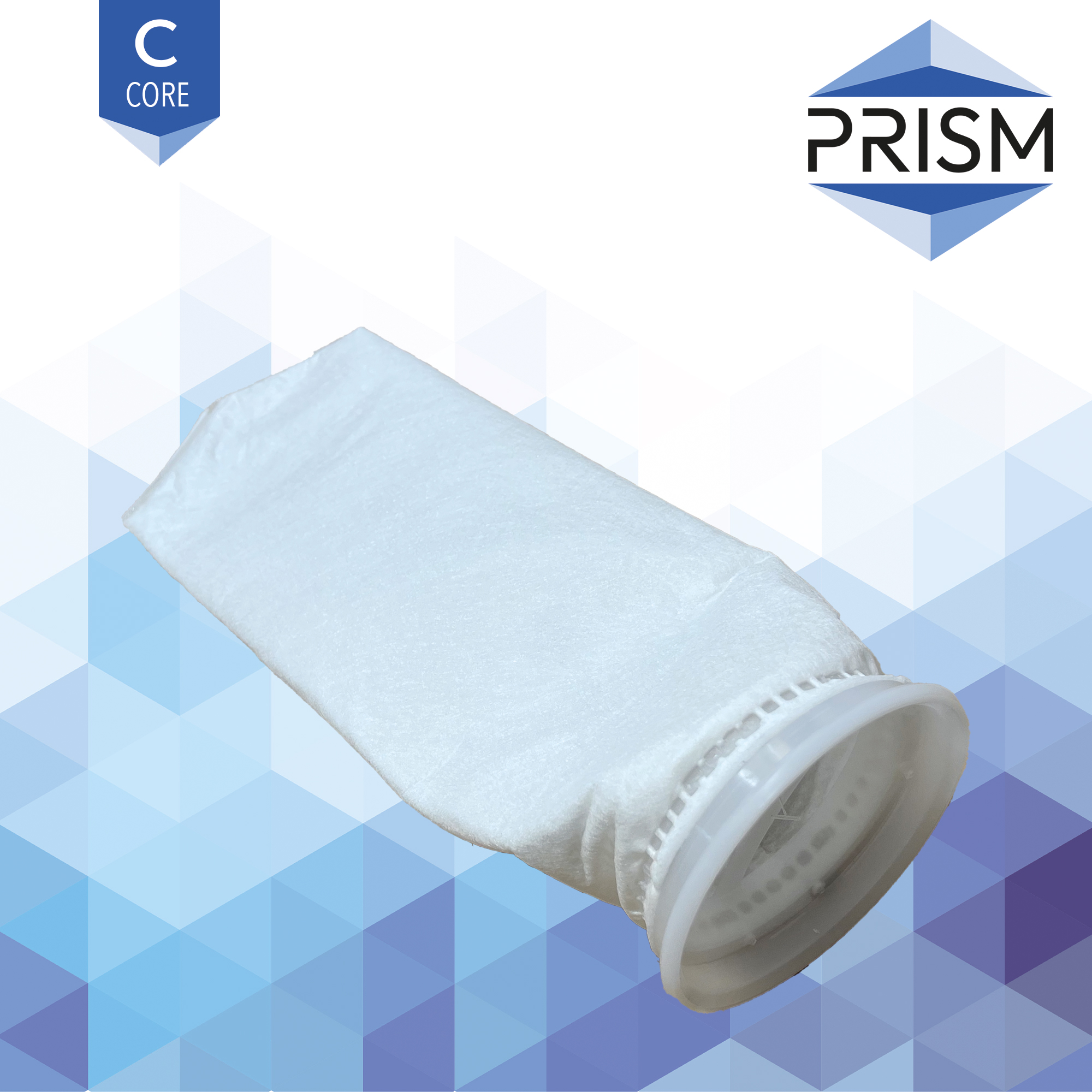 FB-PP-50-4x14-C    PRISM CORE RANGE :  Bag Polypropylene 50 micron Size 4 Polypropylene Flanged Neck