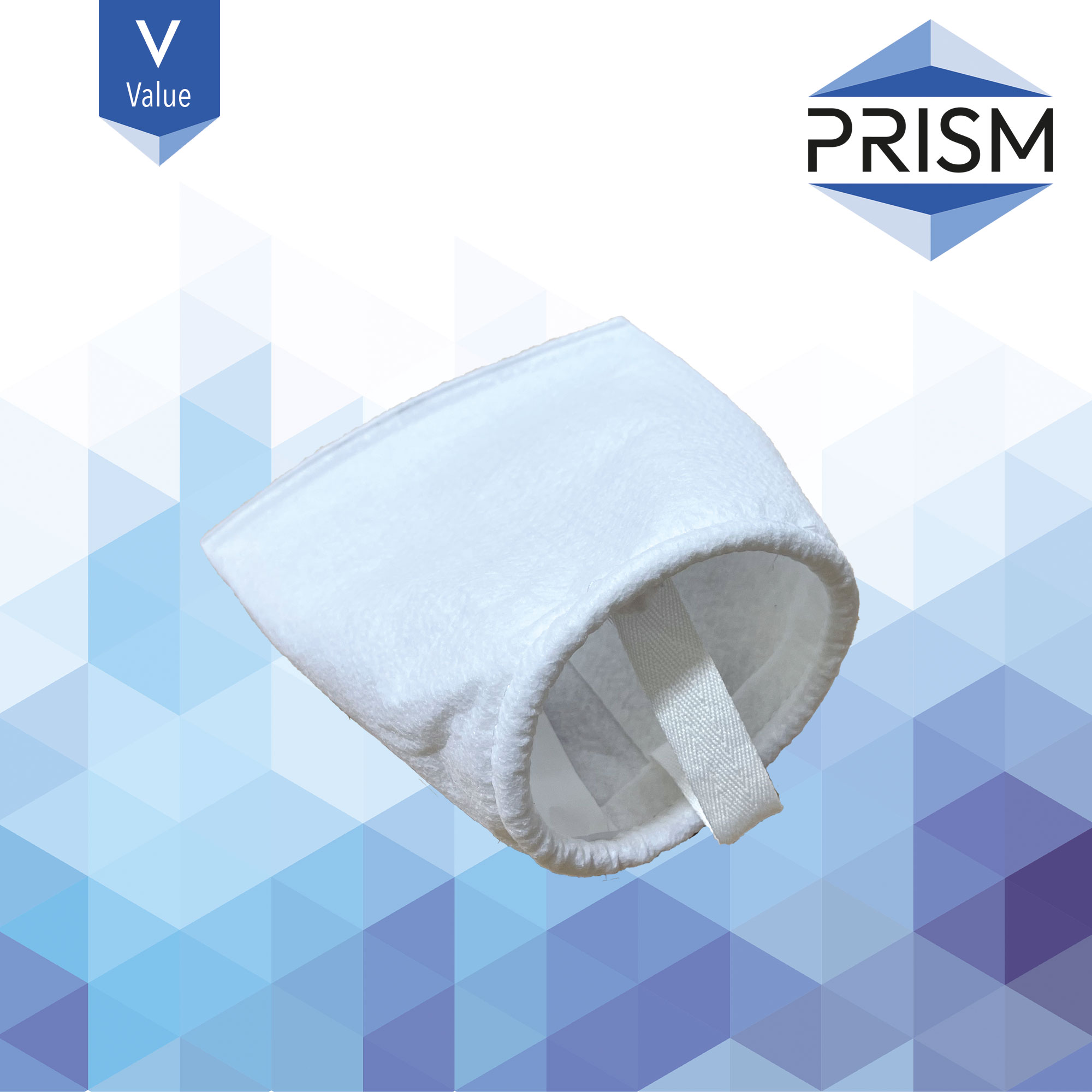 FB-PP-75-4x9-V    PRISM VALUE RANGE :  Bag Polypropylene 75 micron Size 3 Polypropylene Neck Ring