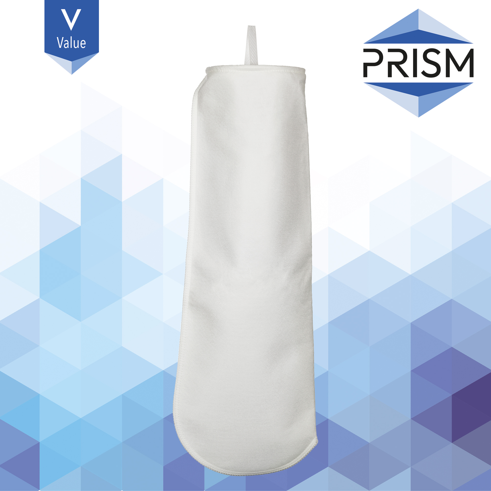 FB-PL-200-7x32-V    PRISM VALUE RANGE :  Bag Polyester 200 micron Size 2 Polypropylene Neck Ring