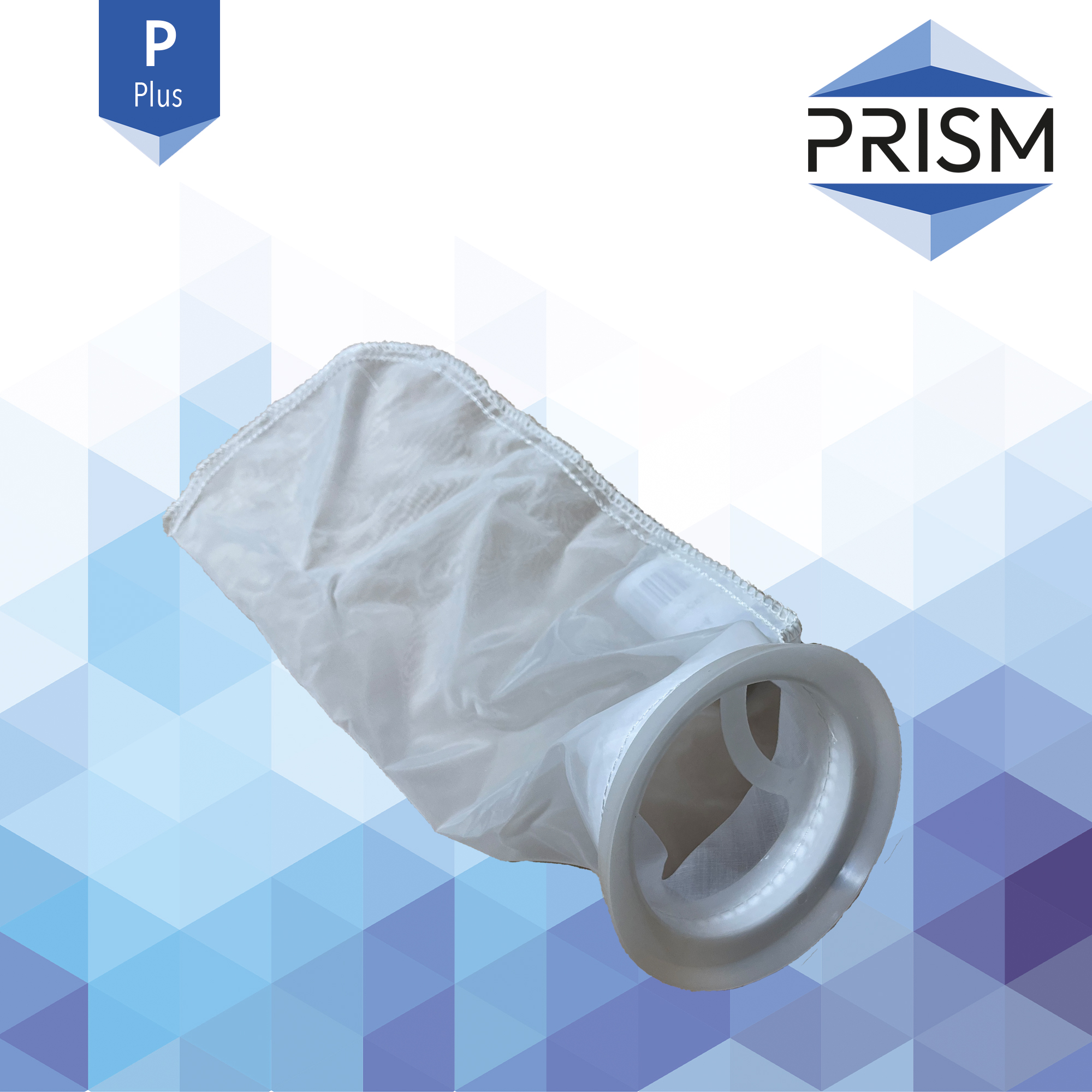 FB-NY-50-4x14-P    PRISM PLUS RANGE :  Bag Nylon 50 micron Size 4 Polypropylene Flared Neck