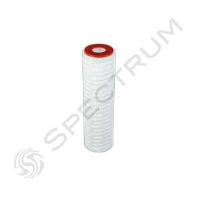 PPPTFE-0.1-93/4AAS : SPECTRUM Premier Pleat PTFE Filter 0.1 Micron 93/4'' DOE/Silicone Gaskets