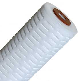 PPP-0.45-93/4LD : SPECTRUM Premier Pleat Polypropylene Filter 0.45 micron 9 3/4'' LD DOE/Silicone Gaskets - BOX QUANTITY OF 4 