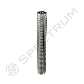 PPS-10-19.5-V : SPECTRUM INOX Stainless Steel Filter 10 Micron 19 1/2'' Viton Gaskets