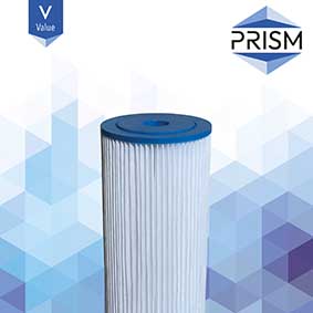 FC-SPPL-5-L10-1X-V PRISM VALUE RANGE : Polyester Pleated Filter 5 micron 9 3/4