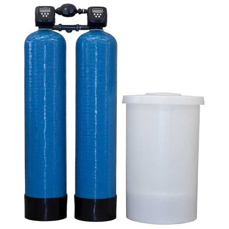 Treating hard water with an ion exchange water softener