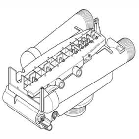 Autotrol 278/400 1263715 Valve Assembly w/o Flow Controls