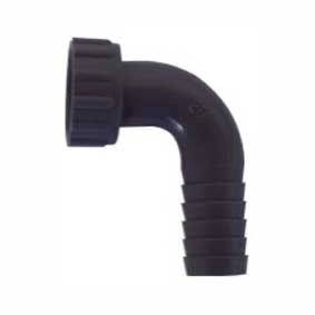 Elbow Nut Washer 1/2" BSP to 1/2" Hose Barb