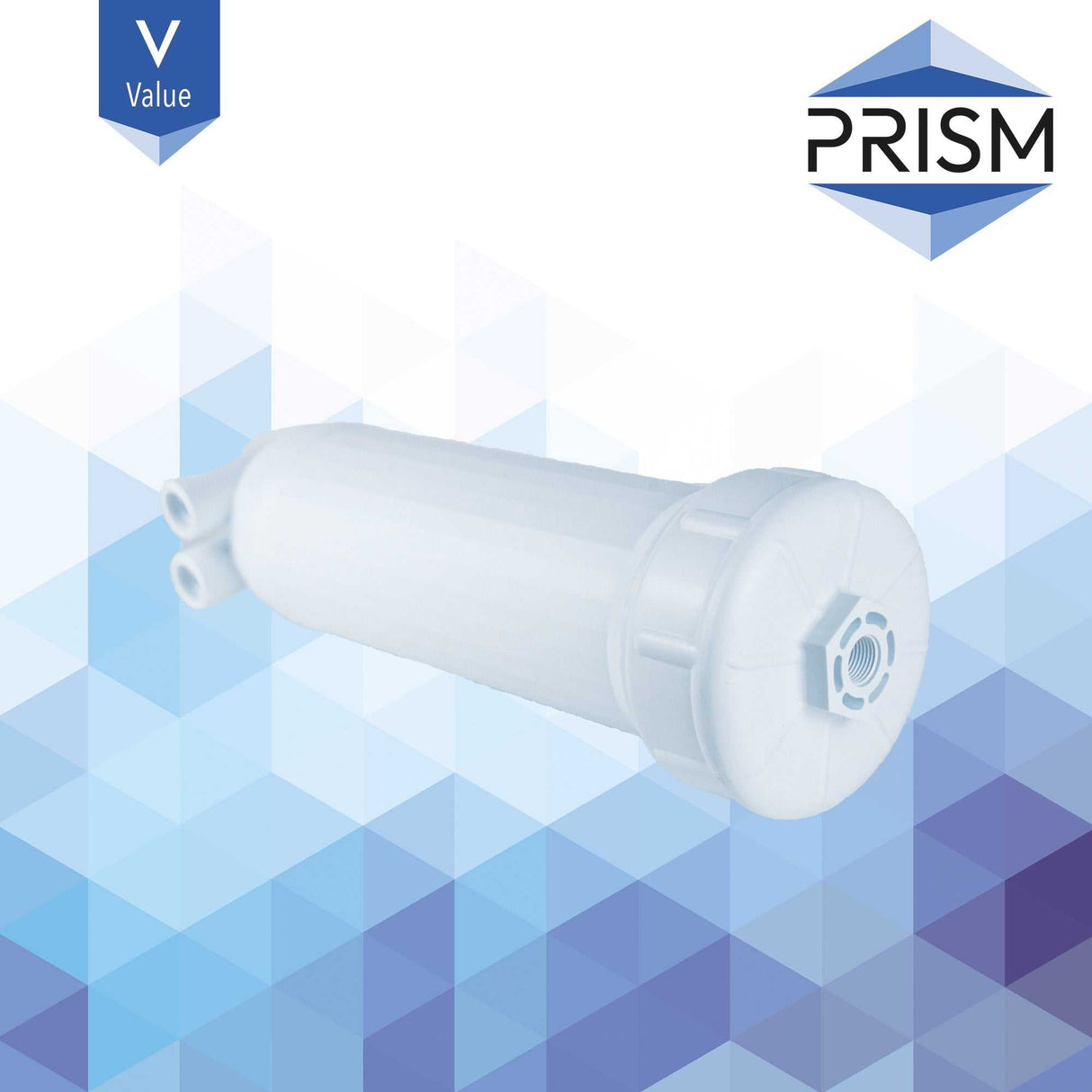 ROH-PP-1.8x12-1/4-C  PRISM CORE RANGE : 1812 Membrane Housing 1/4" Inlet 1/8" Outlet | GAPS Water Treatment