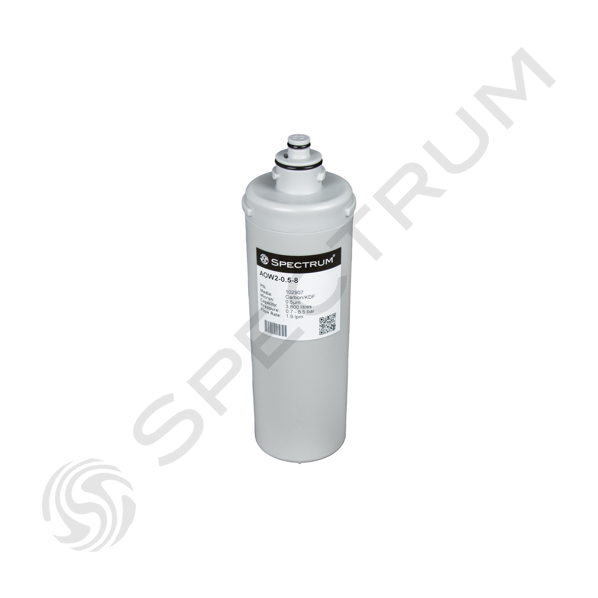 SPECTRUM AOW Point of Use Food Grade Cartridge 0.5 Micron 1.9 LPM | GAPS Water Treatment