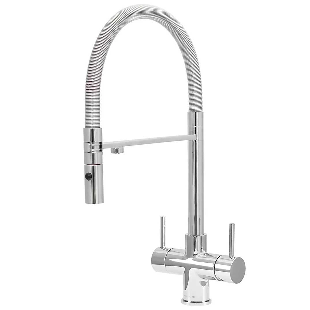 Acquapuro Aquila 3 Way 2 Lever Tap Chrome