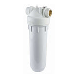 Atlas DP 2P Filter Housing, 10-inch, durable water filtration system with spanner and bracket.