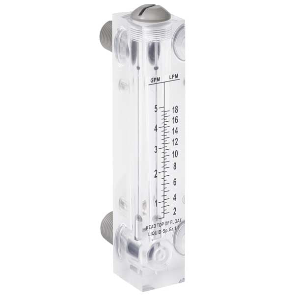 FLOWMETER0-2GPM : 0-2GPM Flow Meter 1/2" MNPT