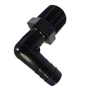 FLECK 21511SP HOSE BARB 90° ½” X ½” | GAPS Water Treatment