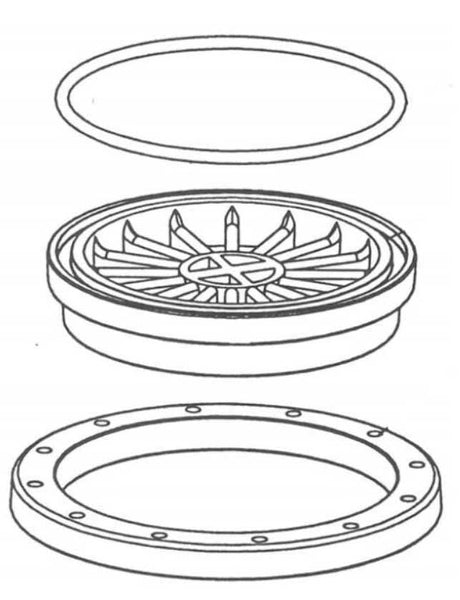 Pentair Structural 6" Fanged Closure A-3100-01C | GAPS Water Treatment