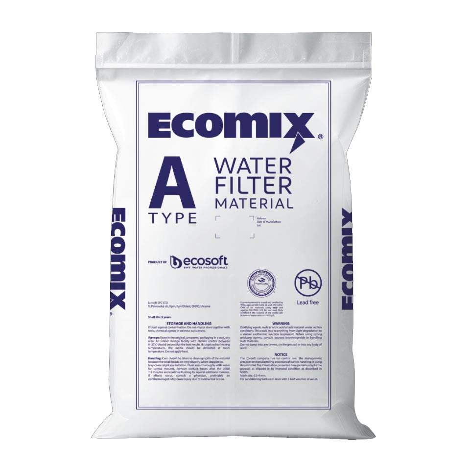 Ecomix A 25 Litres (Iron Manganese Moderate Organic Matter Ammonium Hardness)