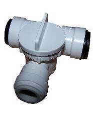 PRF-RO / Merlin 15mm x 15mm x 1/2" Tee with Stop Valve | GAPS Water Treatment