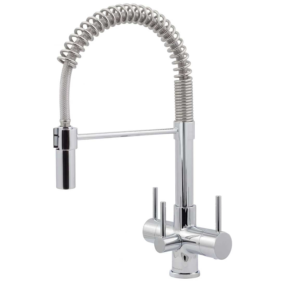 Acquapuro Milano 3 Way 3 Lever Tap Chrome