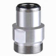 MTF-TA16-S/S : Tap Adaptor Stainless Steel 22mm BSPM x 16mm BSPM with O-rings | GAPS Water Treatment