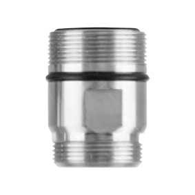 MTF-TA24-S/S : Tap Adaptor Stainless Steel 22mm BSPM x 24mm BSPM with O-rings | GAPS Water Treatment