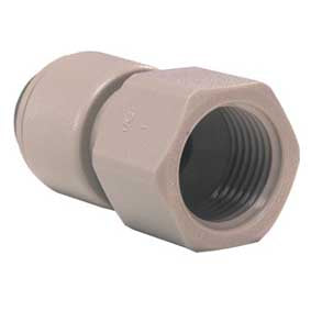 John Guest Female Connector 3/8" Pushfit x 1/4" Thread PI451222S