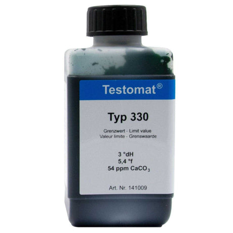 Testomat® 808 indicator 330 141009 bottle for measuring residual hardness.