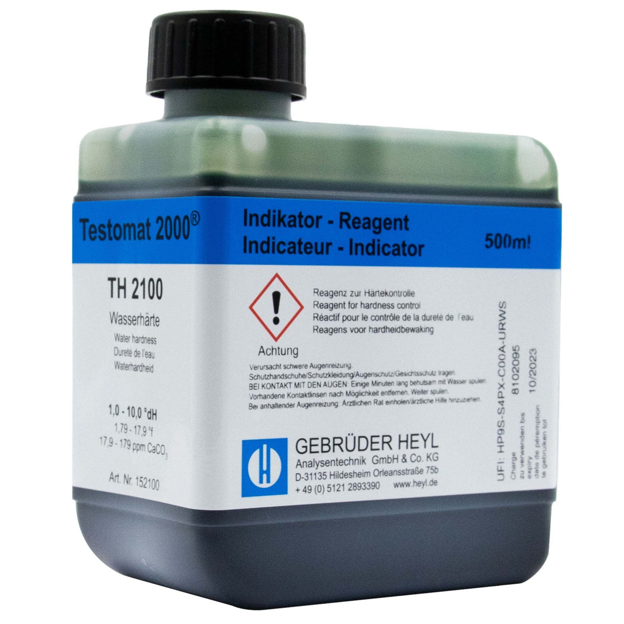 TH2100 - Testomat (ECO/2000) Indicator Fluid 500ml 17.9 - 179ppm