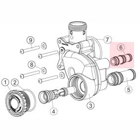 Clack V3730 WS2 Injector Feed Tube Assembly DF