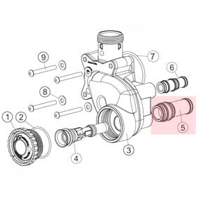 Clack V3731 WS2 Injector Draw Tube Assembly DF