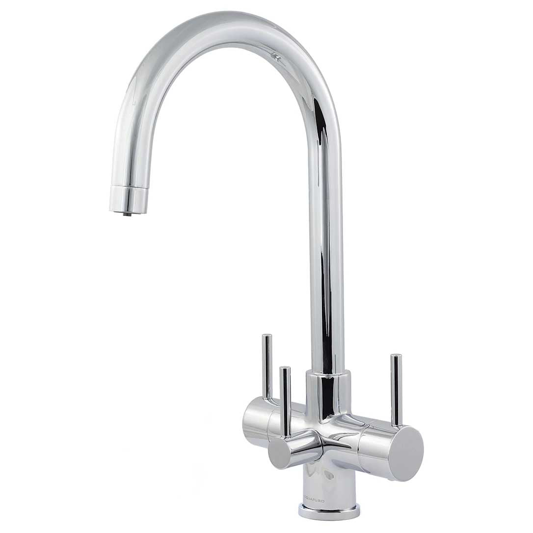 Acquapuro Verona 3 Way 3 Lever Tap Chrome